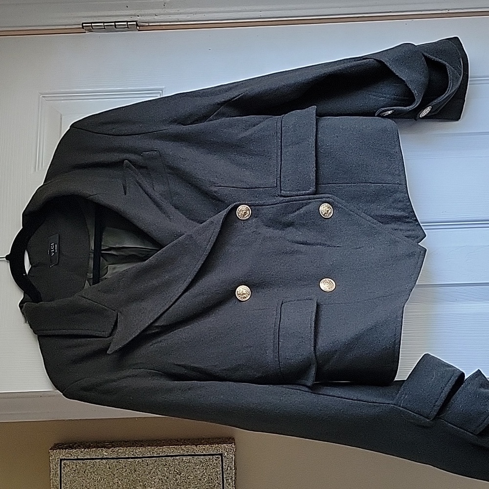 Dark green military style jacket